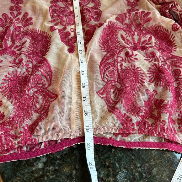 MinkPink Sweetest Sound Sheer embroidered lace top. Bell sleeves. Like new cond - Picture 11 of 13